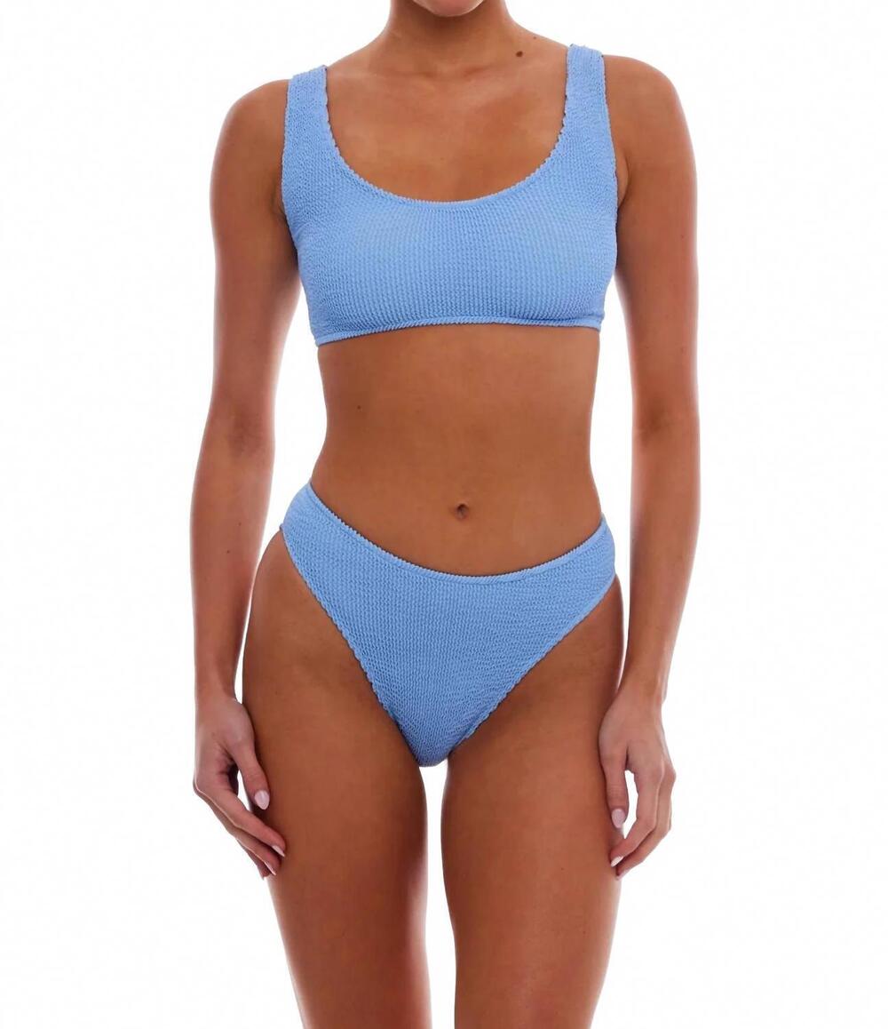 NEW LOVE & BIKINIS cancun seamless bikini bottom in blue